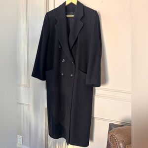 Camel Hair Maxi Double Breast Coat Sz Medium